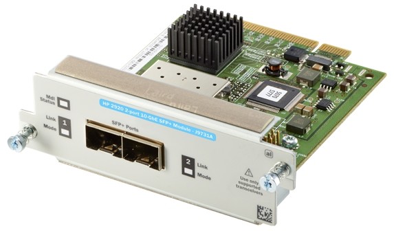 HPE Aruba 2920 2-port 10GbE SFP+ Module (J9731a)