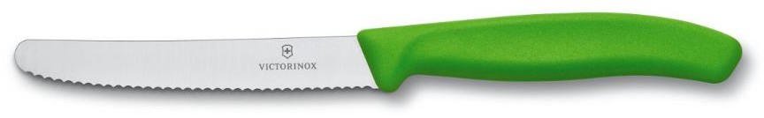 Victorinox Nożyk uniwersalny ząbkowany 11cm ziel. 39001