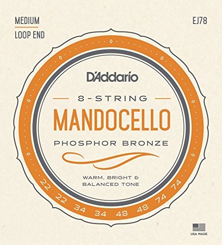 D'Addario komplet fosforu z brązu ej78 Mando Cello struny EJ78