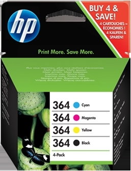 Zdjęcia - Wkład drukujący HP oryginalny multipak  364  cmyk - 4pak [n9j73ae]