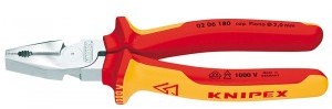 Knipex szczypce uniwersalne VDE 180mm 1000V 02 06 180