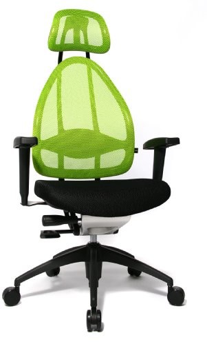 TOPSTAR Topstar Open Art 2010 OPA0TB920 krzesło biurowe z regulowanymi podłokietnikami, z materiałowym obiciem, czarno-różowe OPA0TB920