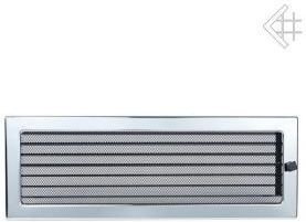 Kratki.pl Kratka kominkowa wentylacyjna powlekana niklowana 17x49 z żaluzją 6674