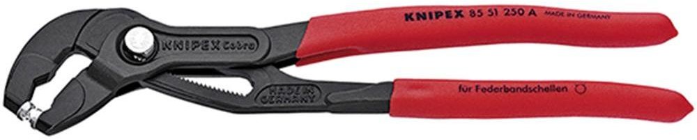 Knipex Szczypce do zacisków sprężynowych 85 51 250 A stal elektrotechniczna chromowo-wanadowa 340 g