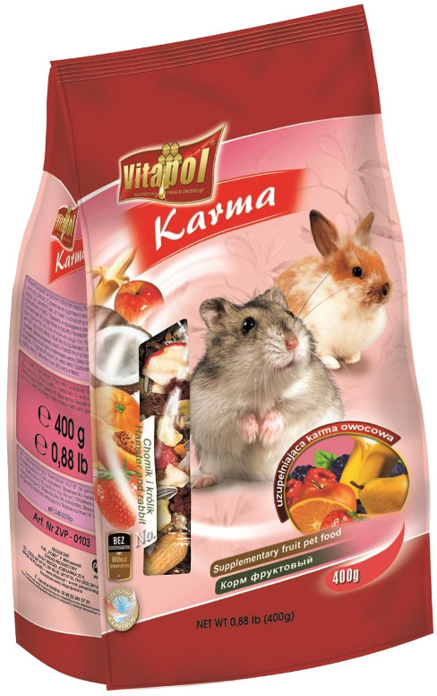 Vitapol Pokarm owocowy dla chomików i królików 350g