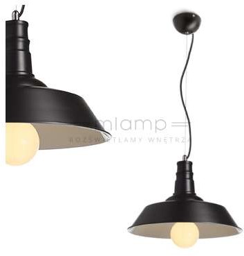 Redlux LAMPA wisząca GOLDIE R11690 industrialna OPRAWA zwis metalowy Czarny