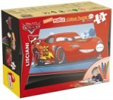 Lisciani Puzzle 33 cars dwustronne gigant plus kształt