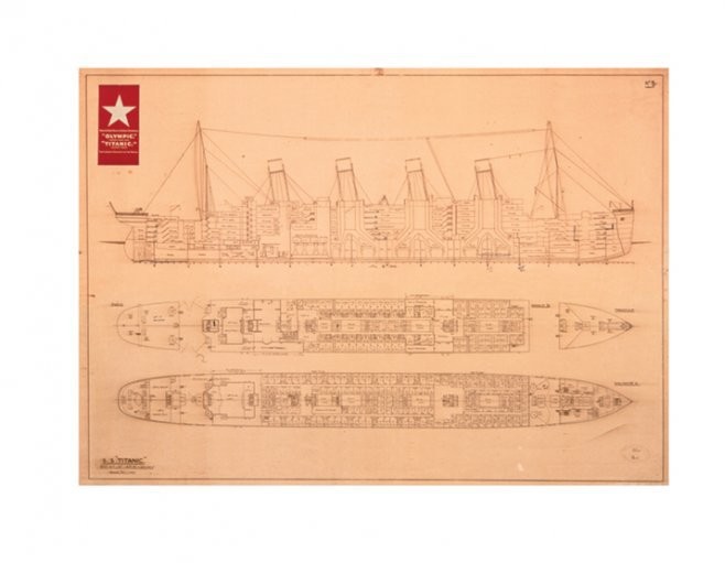 Pyramid Posters Titanic (Plans) - reprodukcja (PPR43054)