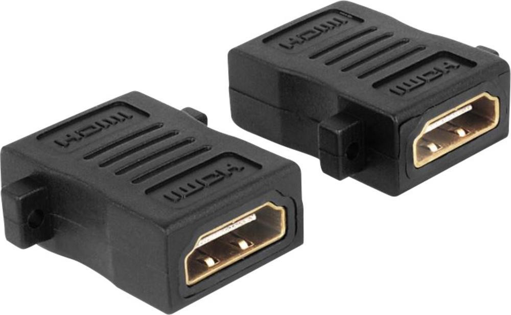 Delock Przejściówka adapter HDMI 65509 [1x Złącze żeńskie HDMI 1x Złącze żeńskie HDMI] Wykonanie złącza proste