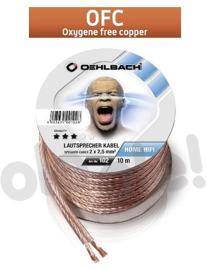 Oehlbach 102 2x2,5mm 10m