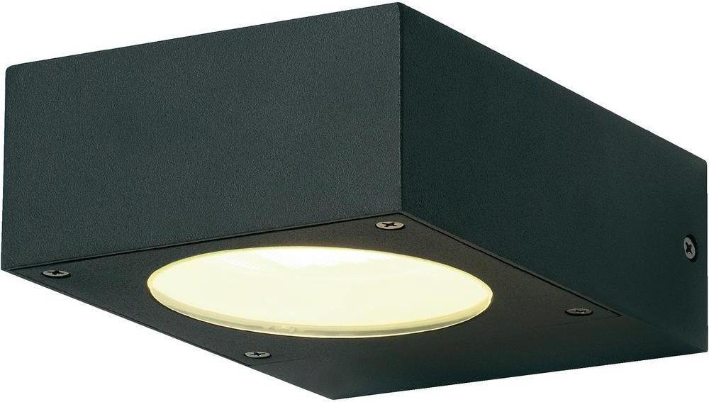 SLV Lampa ścienna zewnętrzna 232285 GX53 IP44 Antracytowy (DxSxW) 150 x 120 x 55