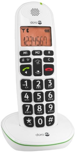 Doro PhoneEasy 100 W DECT telefon bezprzewodowy zestaw głośnomówiący, biały 7322460055639