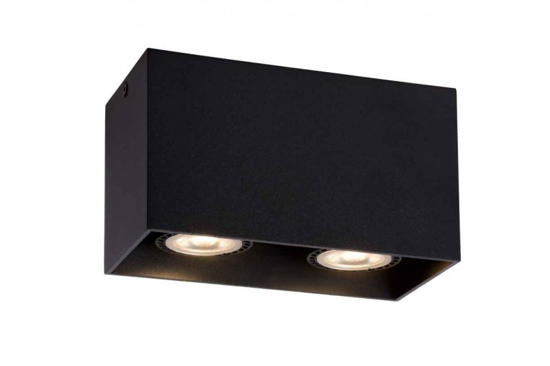 Lucide BODI plafon Square 2xGU10 excl 16/8/9.5cm B 09101/02/30