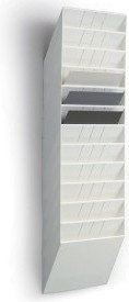 Durable FLEXIBOXX A4 12 poziomych pojemników na dokumenty LANDSCAPE, kolor biały