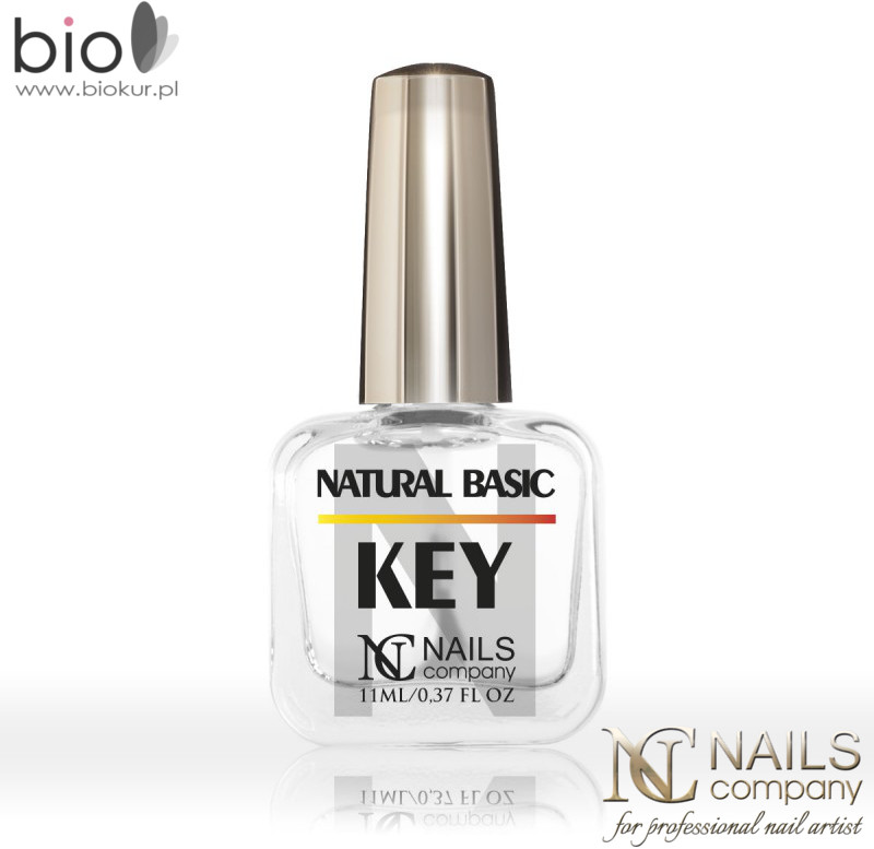 Basic NATURAL KEY do maksymalnego odtłuszczenia naturalnej płytki Nails Company 11 ml