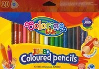 Colorino Kredki trójkątne 20 kolorów Jumbo mini Patio Patio