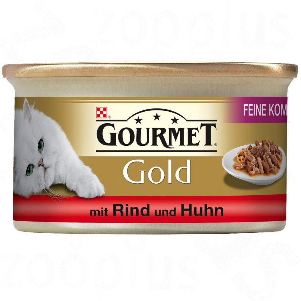Purina Gourmet Mix kwałków w sosie 48 x 85 g Wołowina i kurczak