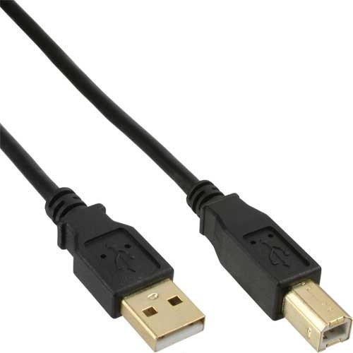 InLine Kabel USB - USB5 m - pozłacane styki - czarny 34555S