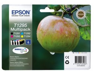 Epson oryginalny ink blistr, C13T12954022, T1295, CMYK, 32,2ml, Stylus SX420W, 425W, Stylus Office BX305F, 320FW C13T12954022