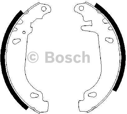 BOSCH Zesatw szczęk hamulcowych 0 986 487 346