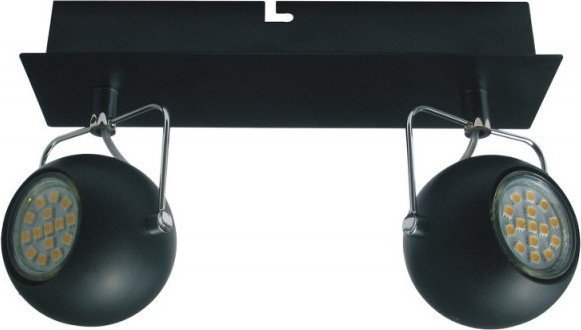 Candellux TONY KINKIET listwa LED 2X3W GU10 Czarny MAT 92-25012