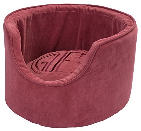 Wouapy Katzenkorb Guest, Mit Velourbezug, Rot