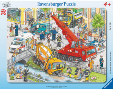 Zdjęcia - Puzzle i mozaiki Ravensburger Kinderpuzzle - 06768 Rettungseinsatz - Rahmenpuzzle für Kinde 