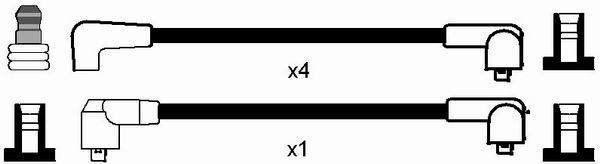 NGK Zestaw przewodów zapłonowych 0540