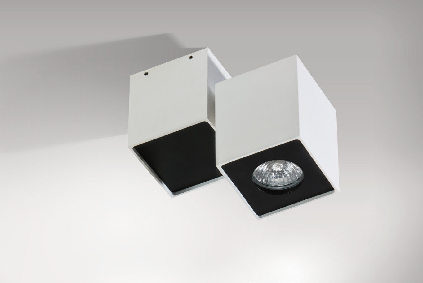 Azzardo Lampa ścienno-sufitowa FLAVIO 1 WH/BK GM4102 -