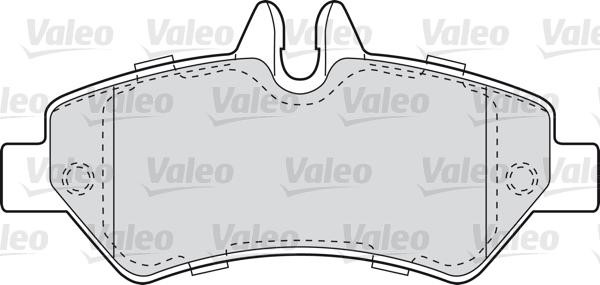 VALEO klocki hamulcowe 598876 598876