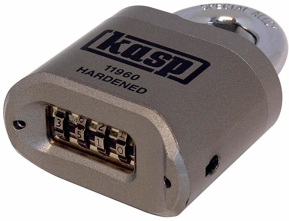 Kasp Kłódka K11960D z kłódką z szyfrem Srebrny