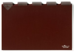 DURABLE Przekładki A4 poziom 5/5 do kartoteki z twardego PCW 0,3mm z wsuwanymi i
