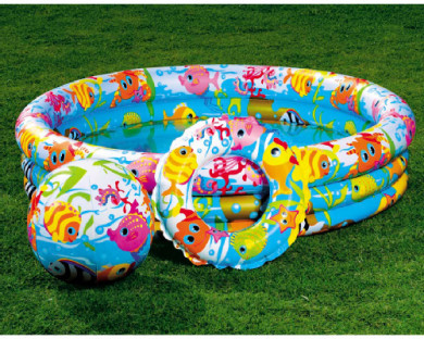 Intex Basen+ piłka + kółko do pływania 59469NP