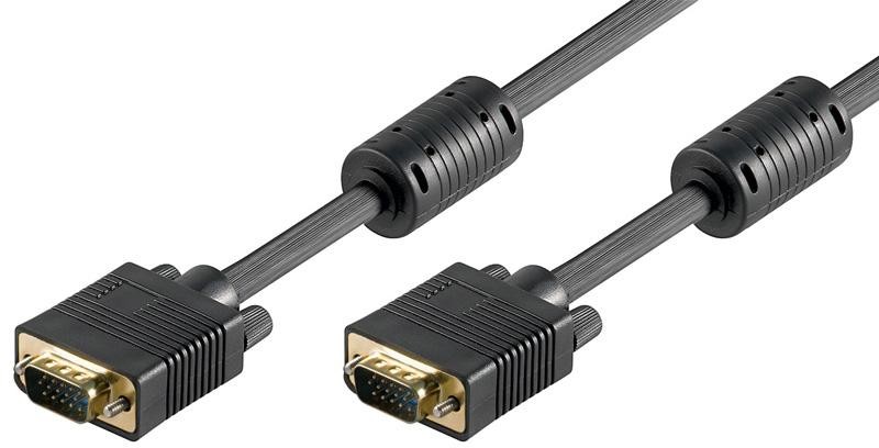 NoName Kabel D-Sub D-Sub wtyczka wtyczka 10m Czarny 50491