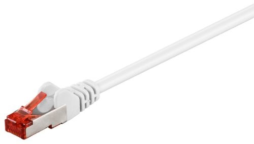 Wentronic 95511 kabel sieciowy Cat6 S/FTP (2 X wtyk RJ45, PIMF podwójnie ekranowany) Biały 95511