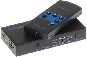 ABCVISION przełącznik HDMI-SW-3/1P Z PILOTEM