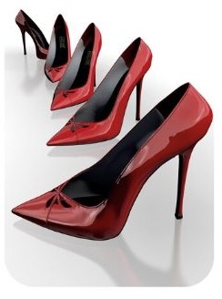 3DWerk CO7410I 3D Mobile Image Highheel Red für iPhone 4 + 4S