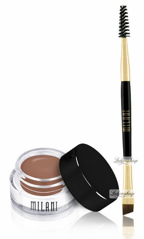 MILANI MILANI - Stay Put Brow Color - Pomada do brwi + dwustronny pędzelek - 03 MEDIUM BROWN MILPCDDPE-03 MEDIUM BROWN