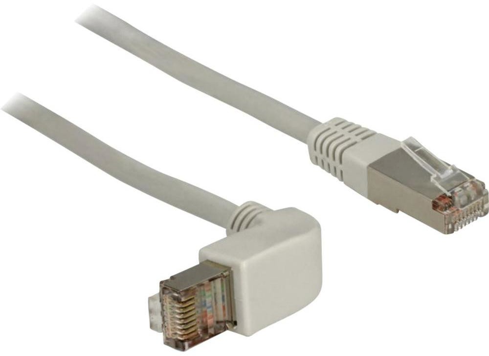 Delock Kabel Sieciowy RJ45 83514 S/FTP CAT 5e 0.50 m Szary