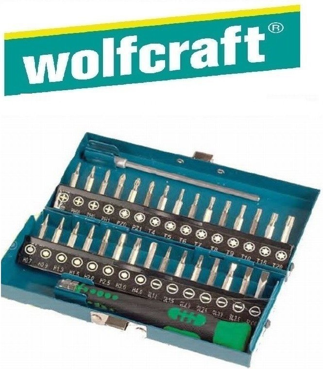 Wolfcraft Wolcraft zestaw bitów do prac precyzyjnych 1389000