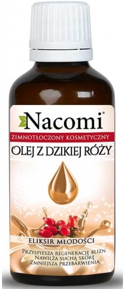 Nacomi olej z dzikiej róży ECO 50ml ciemna butelka