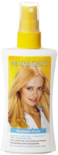 Garnier oświetlonym otoczeniu Spray Crystal Summer przedłużanie włosów na Hellermann zapewnia Blondes do mittelbraunes, szt. (3 X 150 ML C23716