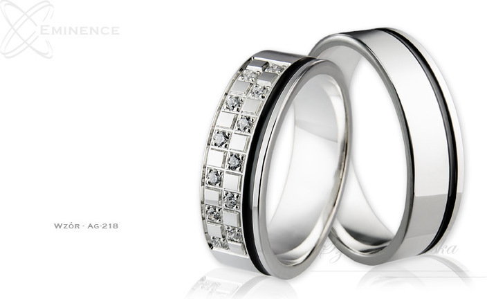 Eminence Obrączki srebrne - wzór Ag-218