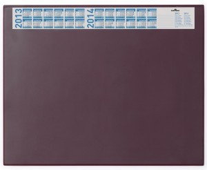 Durable Podkład na biurko z kalendarzem 520x650mm czerwony
