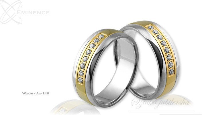 Eminence Obrączki srebrne - wzór Ag-149