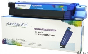 Cartridge Web CW-O5650CN zamiennik OKI 43872307