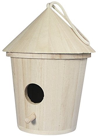 RAYHER HOBBY Rayher 62280000 Domek Dla Ptaków Z Drewna Fsc Mix Credit, 16 Cm