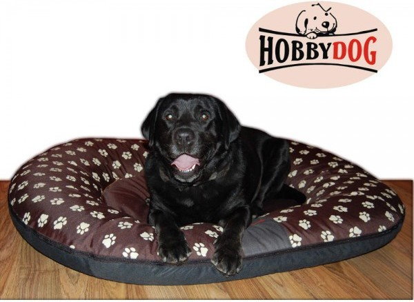 Hobbydog XXL Legowisko Ponton - Brązowe w łapki