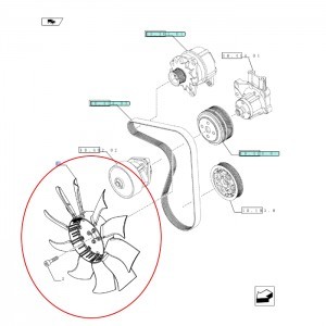 NEW HOLLAND / CASE WENTYLATOR 87542809