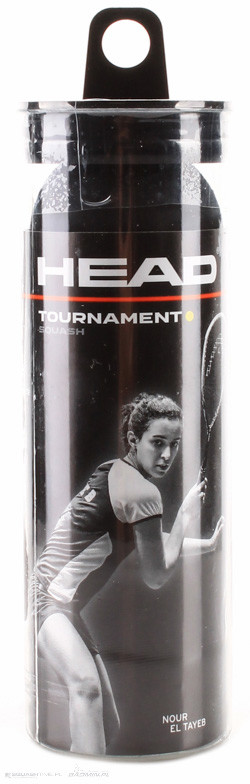 Head Tournament Squash Ball 3-pack